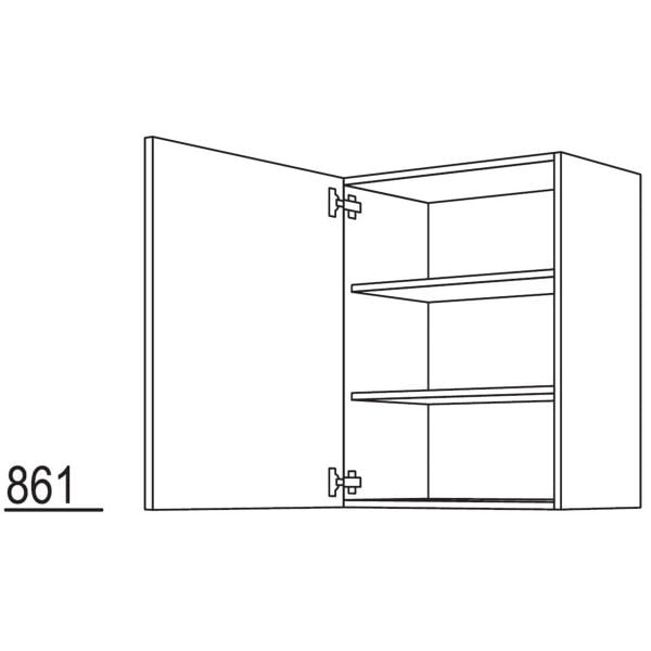 Nobilia Wandschrank 1 Tür 2 Einlegeböden