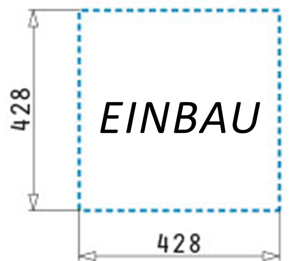 Pyramis CRYSTALON (86×53) 1B 1D SCHWARZ LH 109504330 Maße Einbau Skizze