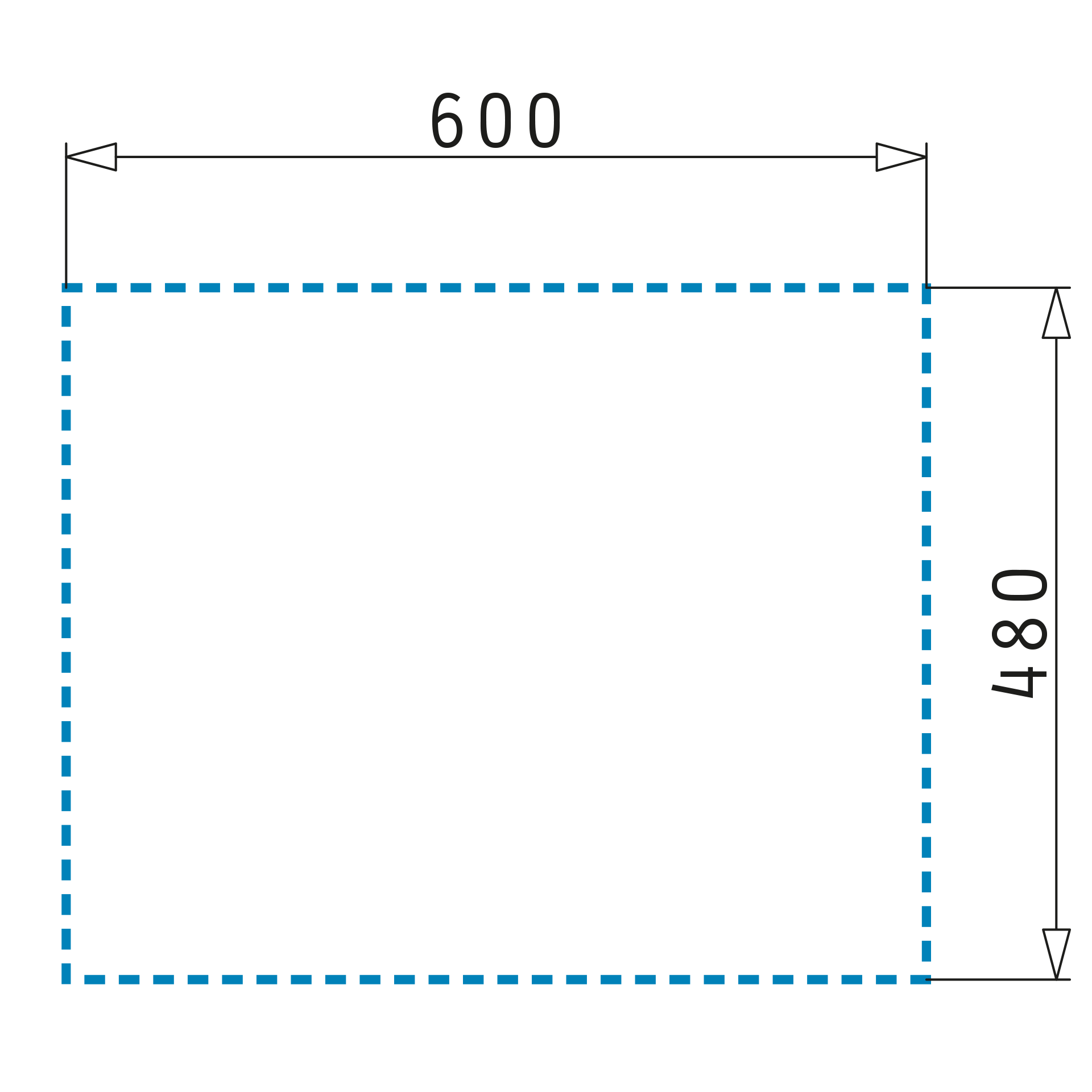 Pyramis ATHENA EXTRA (62×50) 1B 1D Skizze Einbau