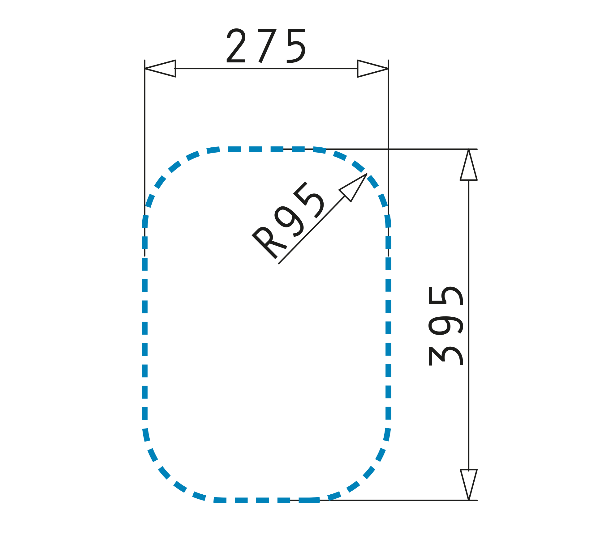 Pyramis E29 (29,5×41,5) Skizze Einbau