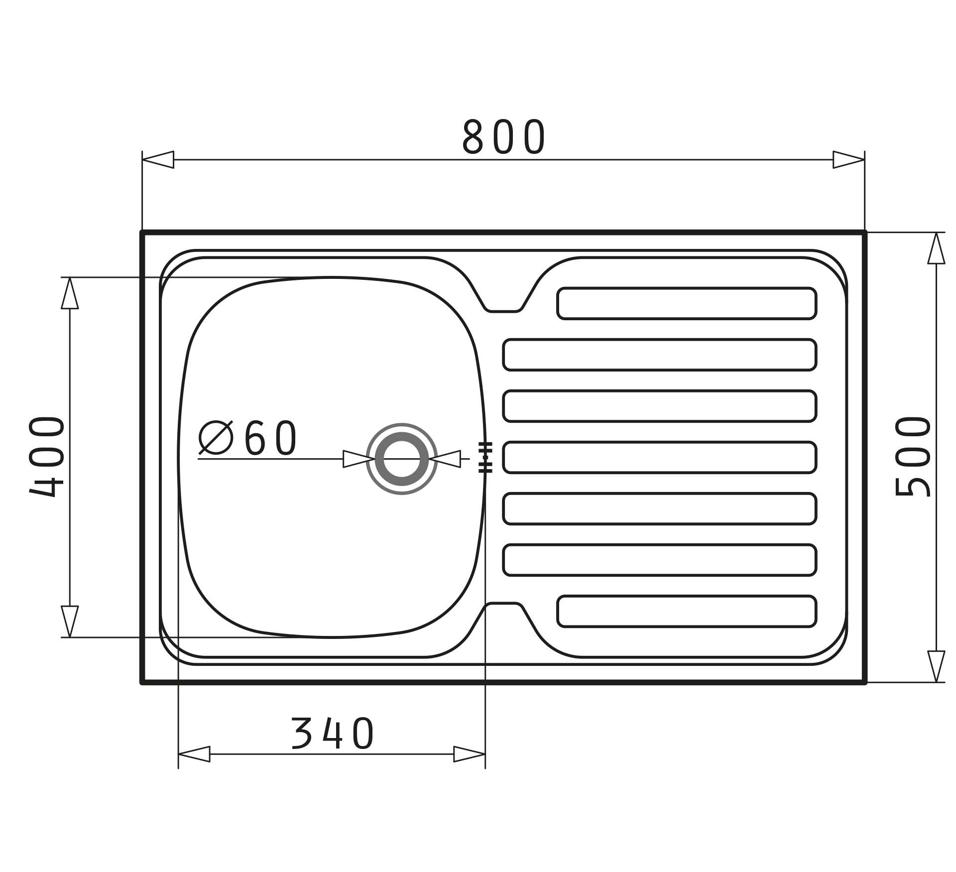 Pyramis INTERNATIONAL (80×50) 1B 1D Skizze Maße