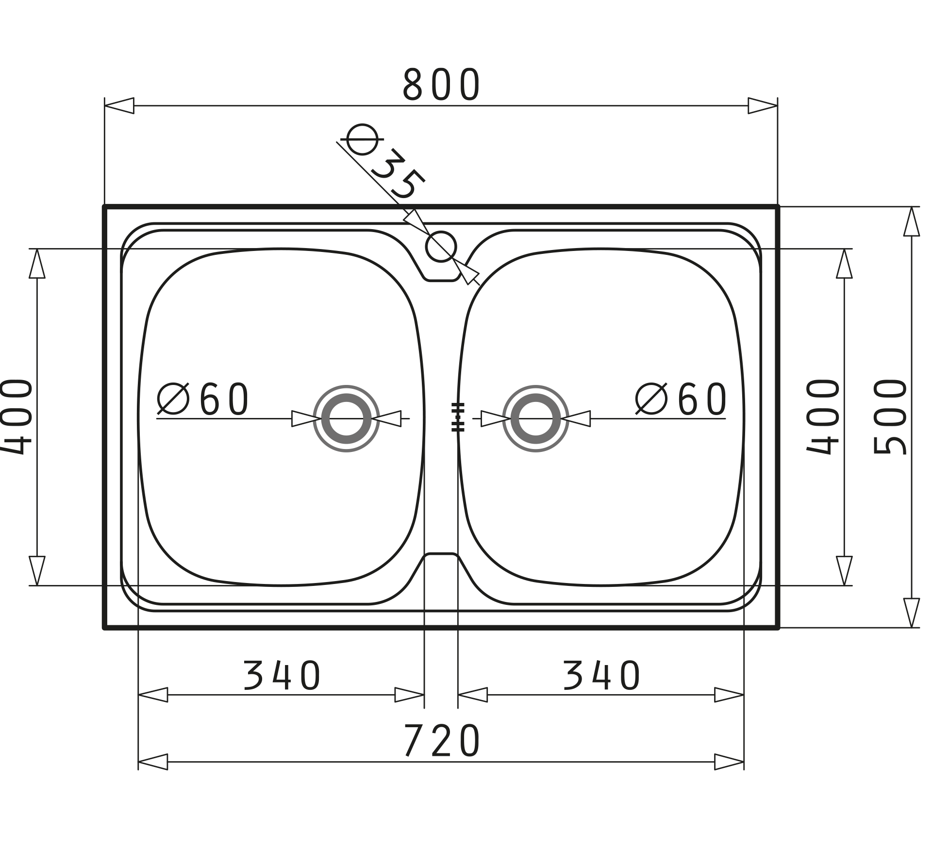 Pyramis INTERNATIONAL (80×50) 2B Skizze Maße