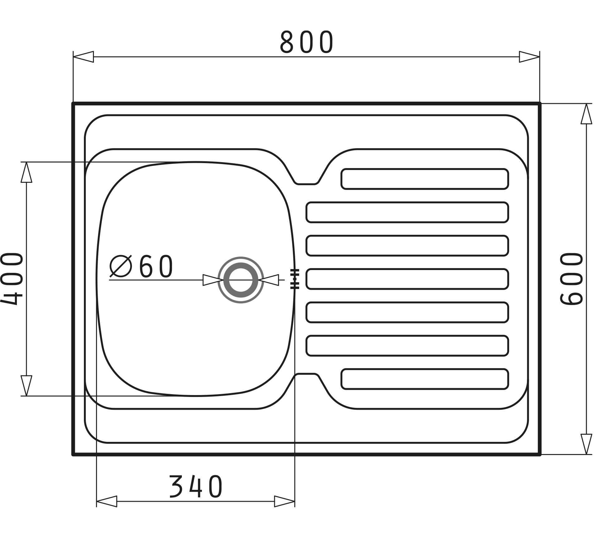 Pyramis INTERNATIONAL (80×60) 1B 1D Skizze Maße