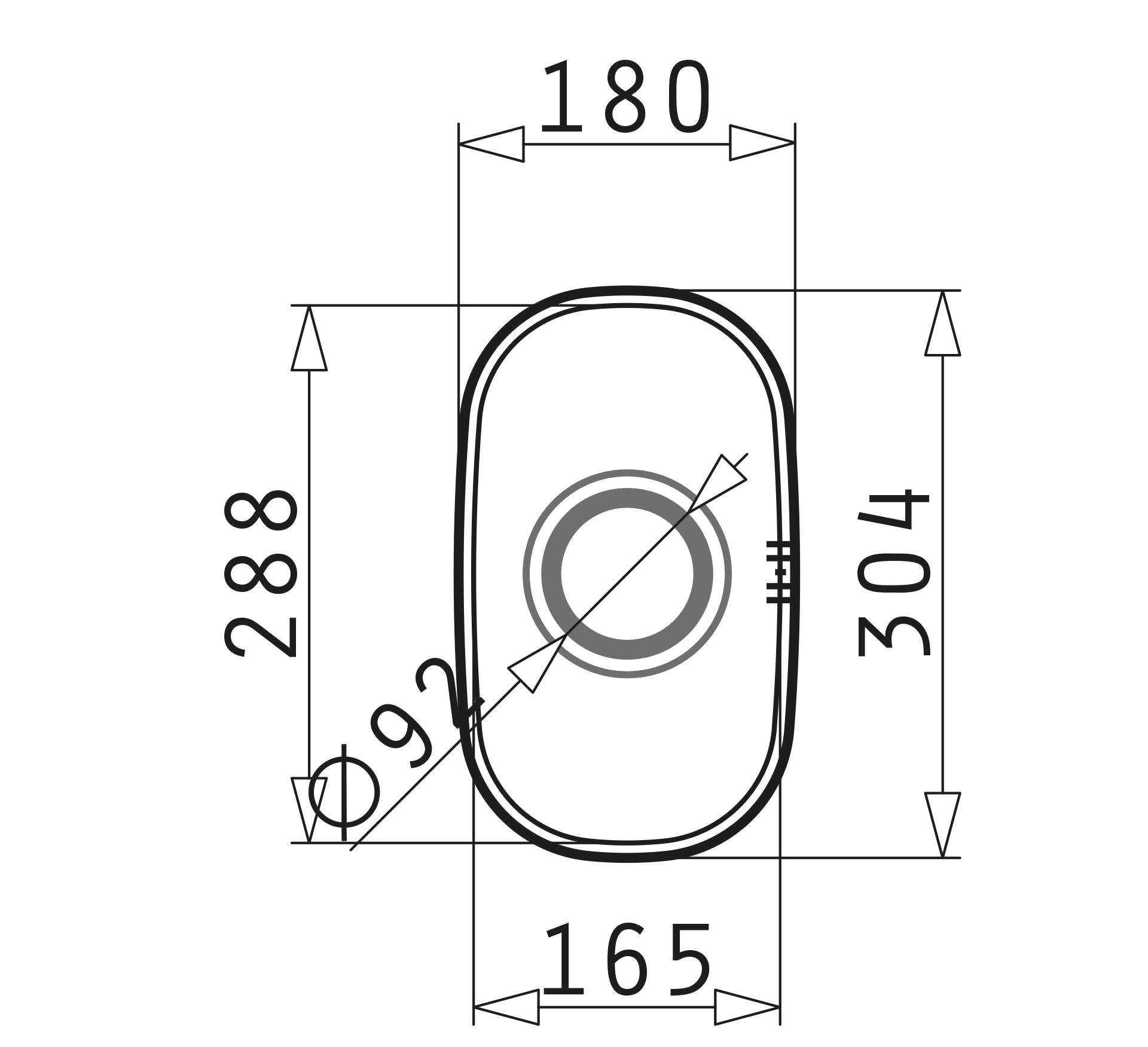 Pyramis IRIS (16,5×29) 1B Skizze Maße