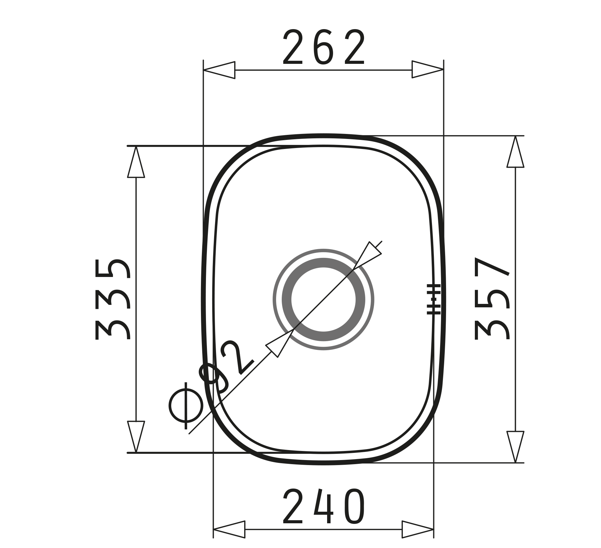 Pyramis IRIS (24×33,5) 1B Skizze Maße