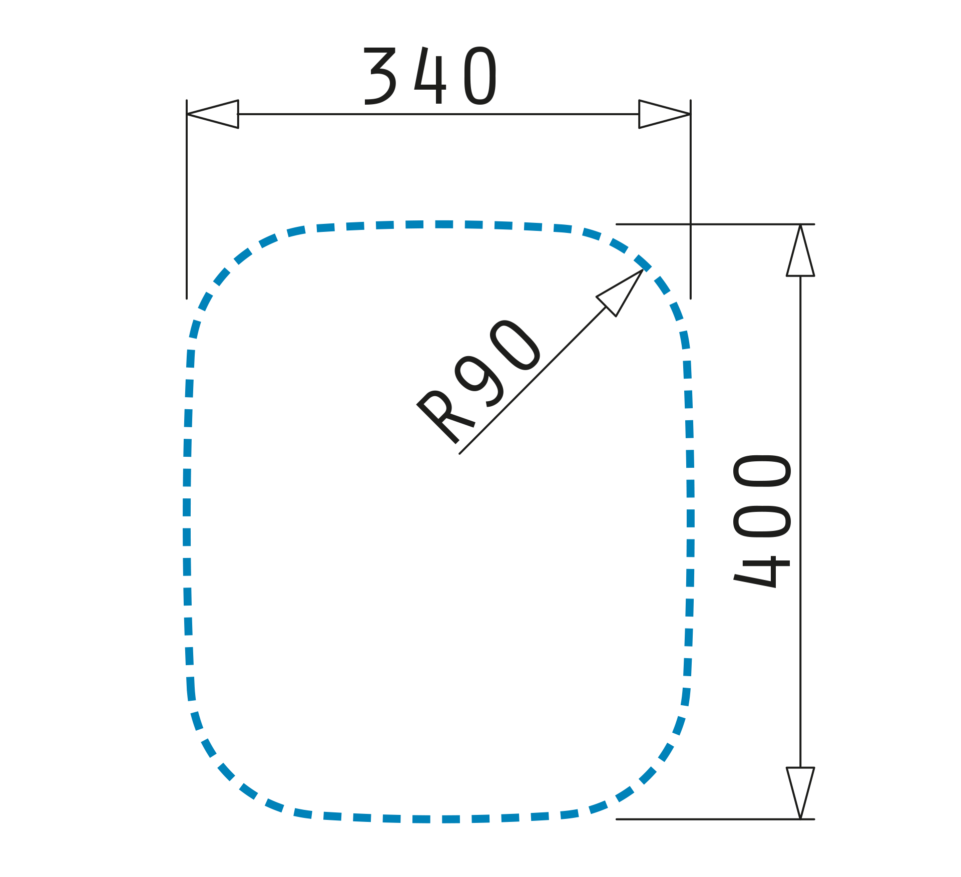 Pyramis IRIS (34×40) 1B Skizze Einbau