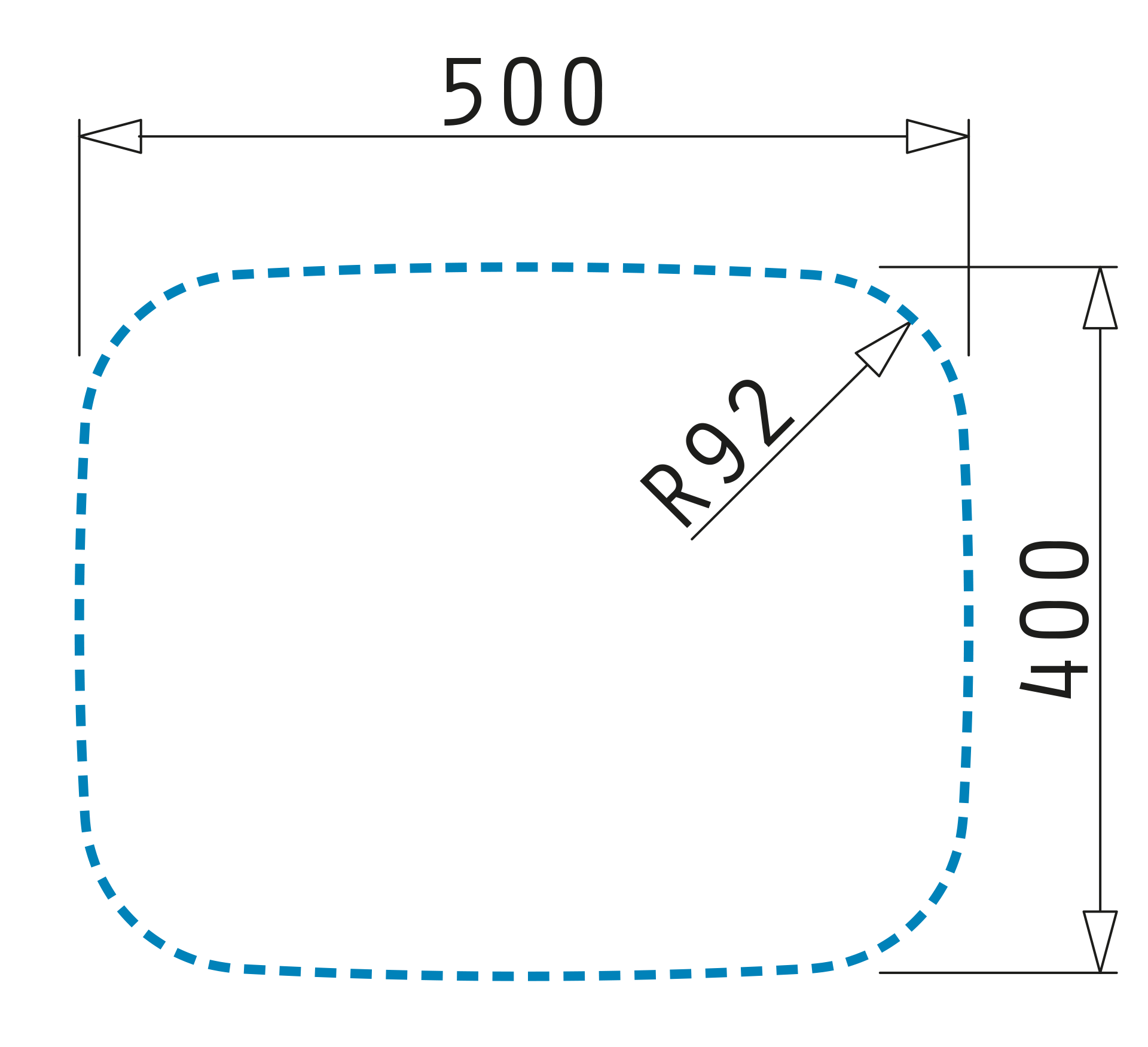 Pyramis IRIS (50×40) 1B Skizze Einbau