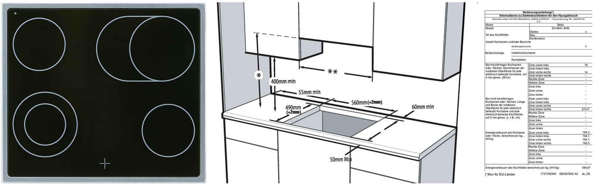 AEG Glaskeramik-Induktionskochfeld