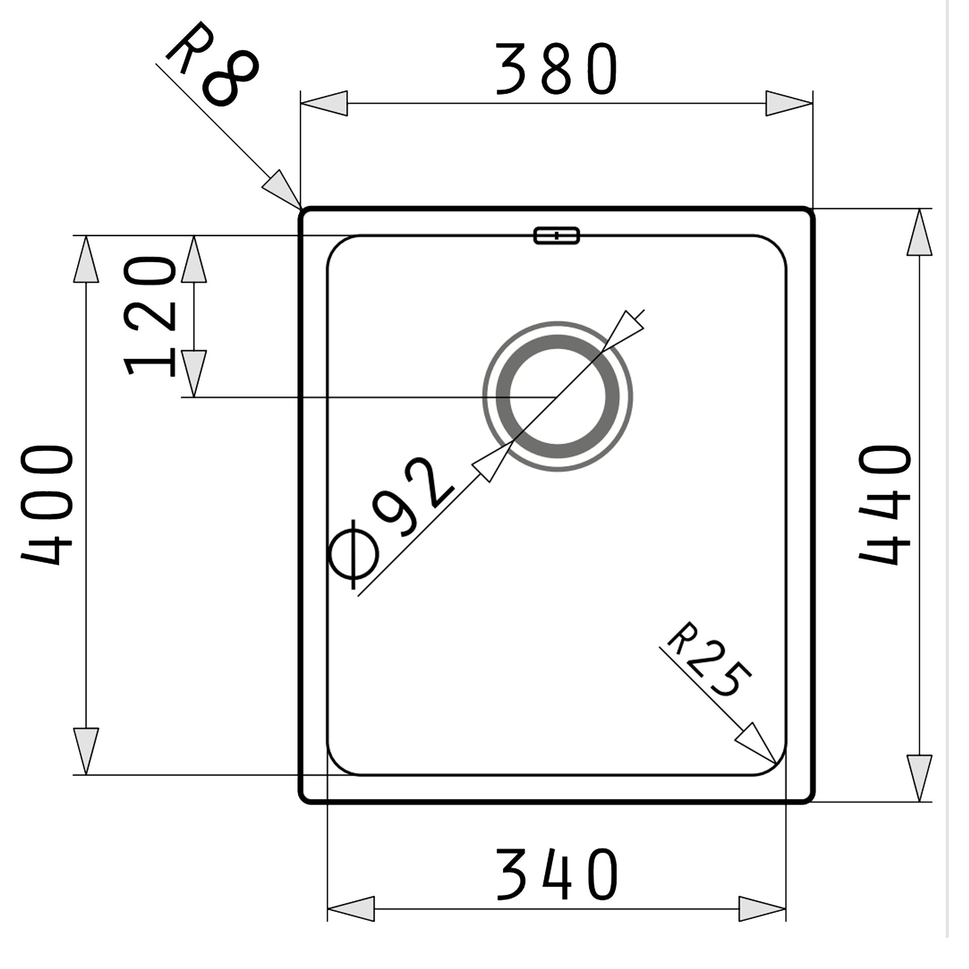 Pyramis LYDIA (34×40) 1B Skizze Maße