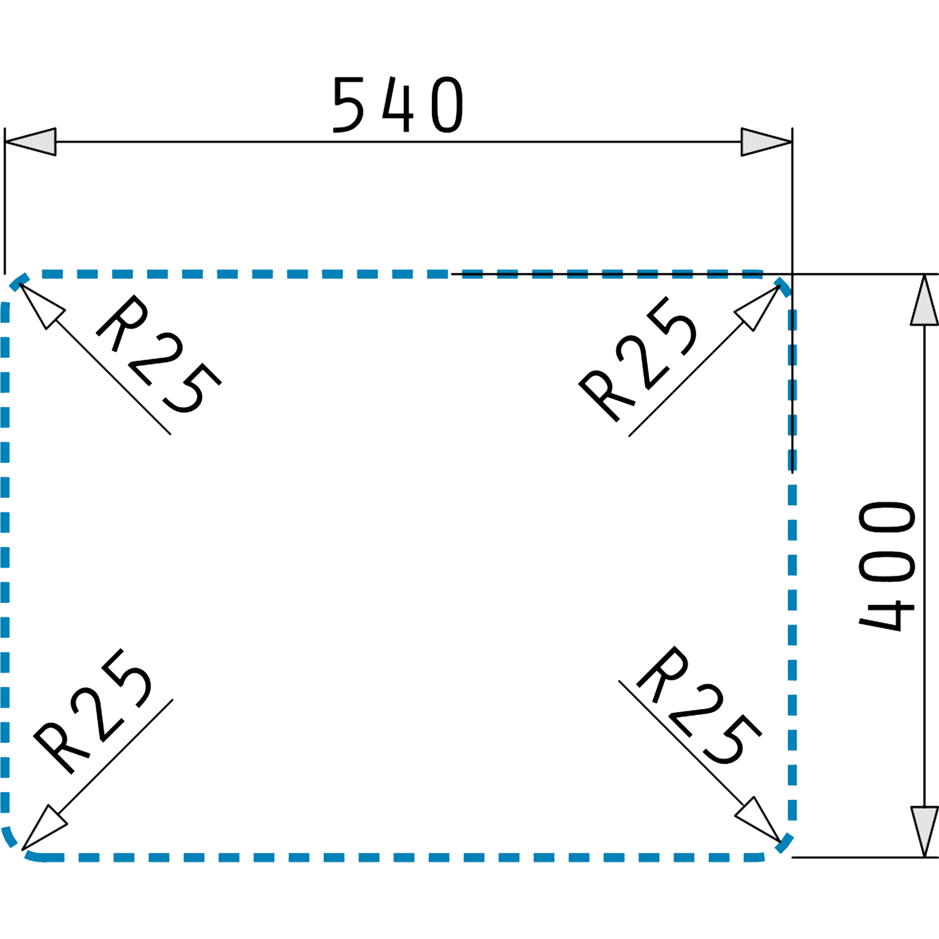 Pyramis LYDIA (60×46) 1 1/2B RH Skizze Unterbau