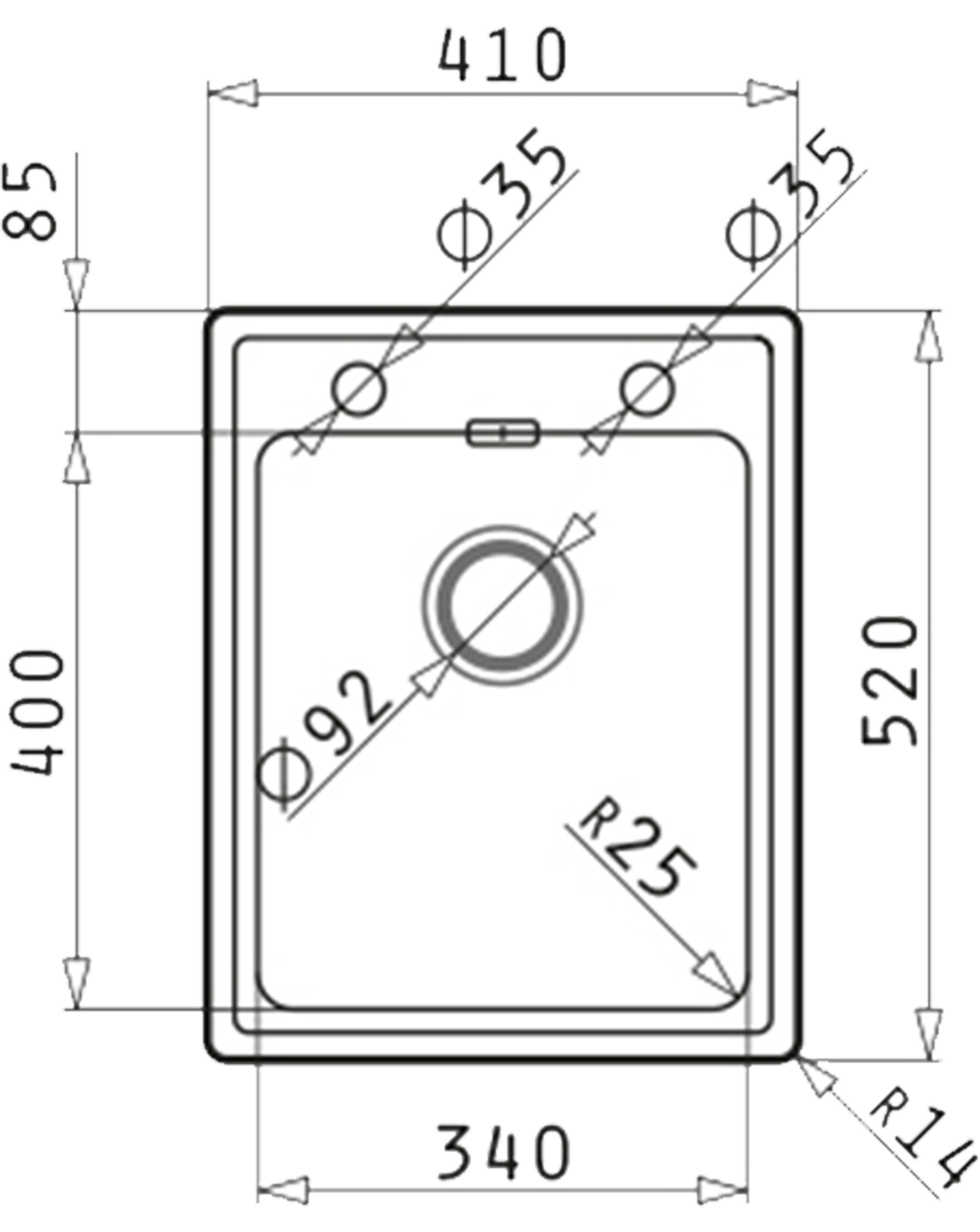 Maße für Pyramis - PELLA (41×52) 1B - 108910901