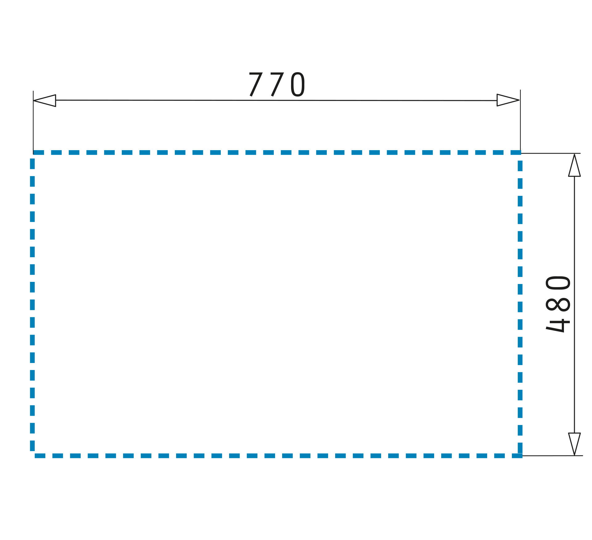 Pyramis CAMEA (79×50) 1B 1D LH Skizze Einbau