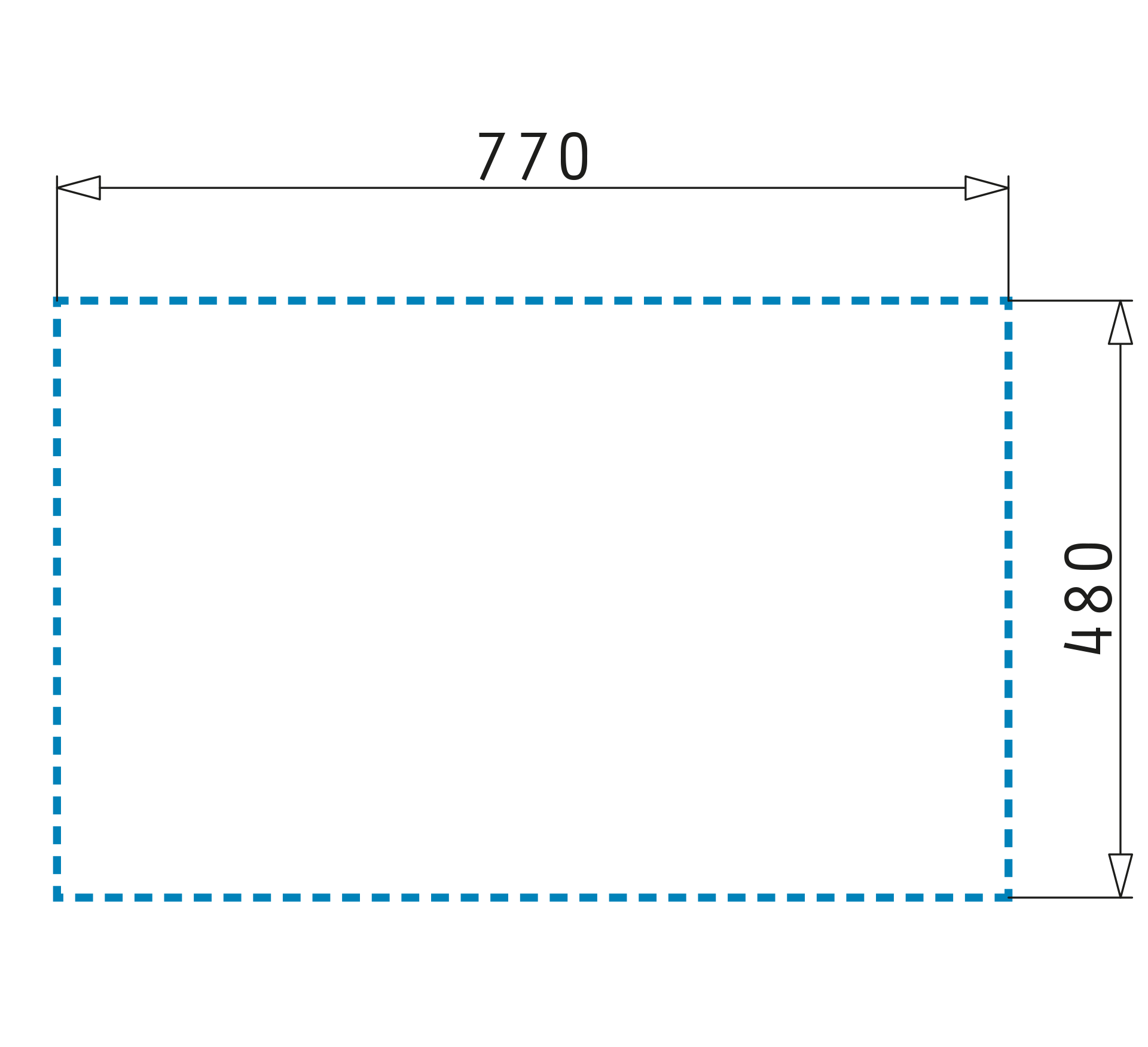 Pyramis KARTESIO (79×50) 1B 1D Skizze Einbau