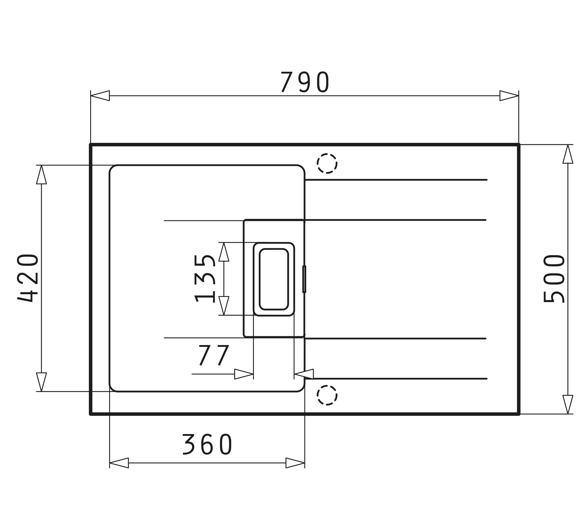 Pyramis KARTESIO (79×50) 1B 1D Skizze Masse