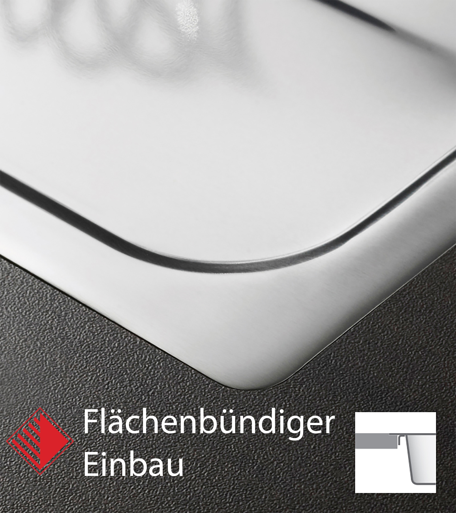 Pyramis Installation: Flächenbündig