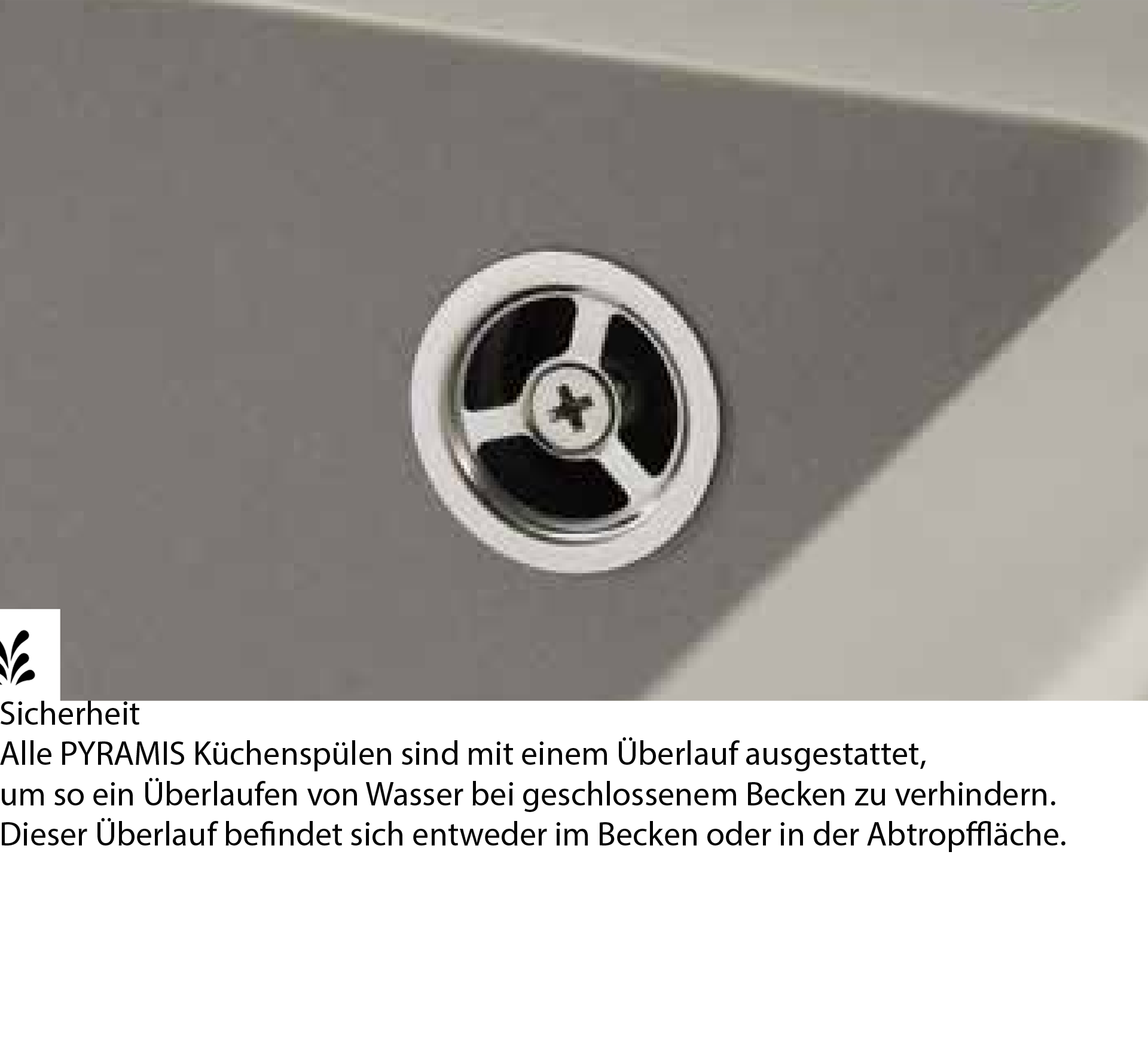 Pyramis Pyragranit Spülen Sicherheit